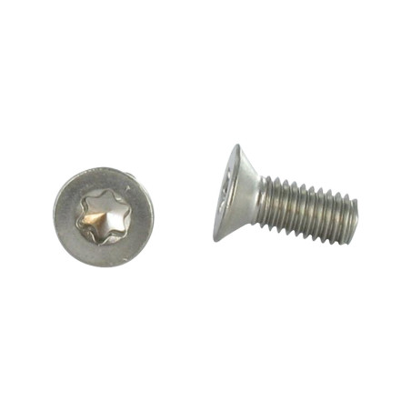 1 x Metalen schroeven gefreesde kop M4X18 TORX T20 RVS A2 ISO 14581