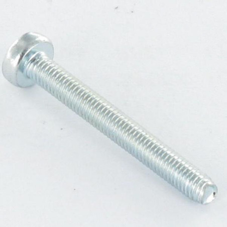 1 x Zelftappende schroef bolvormige kopschroef M6X40 Pozi PZ8 Wit verzinkt staal