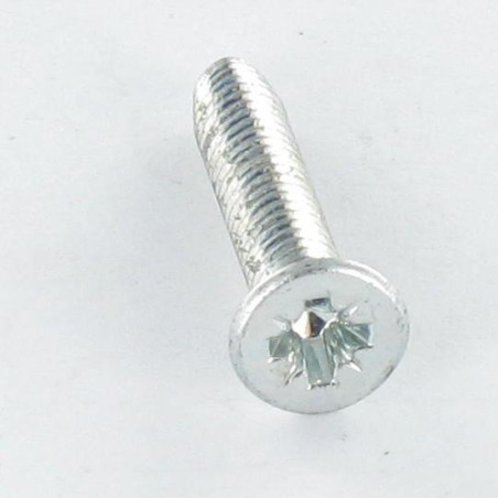 1 x Zelftappende schroef gefreesde kop M5X40 Pozi PZ7 Wit verzinkt staal