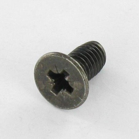 1 x Zelftappende schroef gefreesde kop M5X10 Pozi PZ7 Zwart gegalvaniseerd staal
