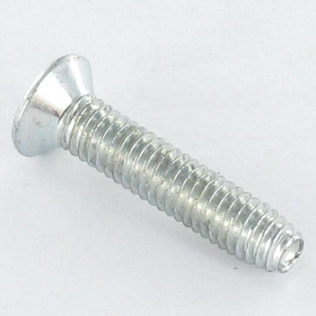 1 x Zelftappende schroef gefreesde kop M4X30 Pozi PZ7 Wit verzinkt staal