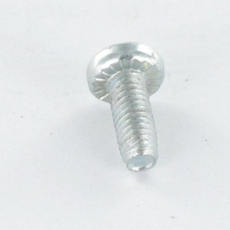 1 x Zelftappende schroef cilindrische kop TORX bedraad op split 4X10 kartel Wit verzinkt staal