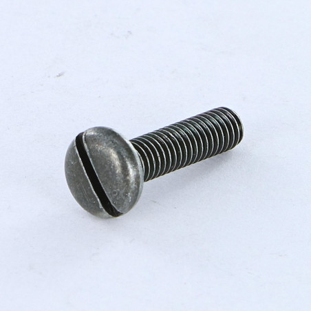 1 x Metalen schroeven Brede bol cilinderkop split M4X16 Wit verzinkt staal Groen OLIV