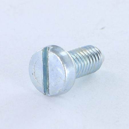 1 x Metalen schroeven Brede bol cilinderkop split M5X12 BP Wit verzinkt staal