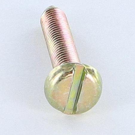 1 x Metalen schroeven Brede bol cilinderkop split M6X35 BP Bichromaat