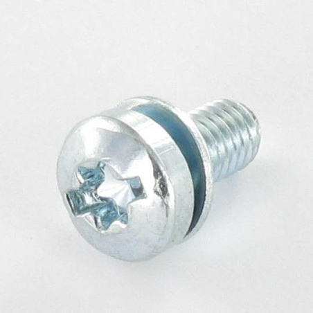 1 x Metalen schroeven bolvormige kopschroef T25/FEND M5X9+RD.IMPER Wit verzinkt staal