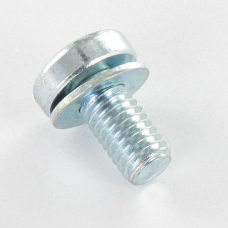 1 x Metalen schroeven bolvormige kopschroef T25/FEND M5X9+RD.IMPER Wit verzinkt staal