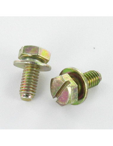 1 x Metalen schroeven zeskantkop met split...