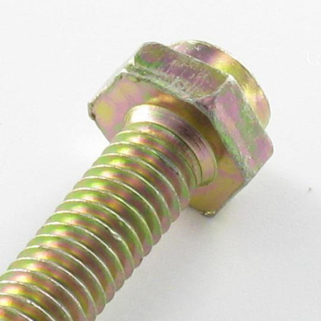 1 x Cassette schroef zeskantkop TH Pozi M6X45 Pozi 2 klasse 6.8 Bichromaat