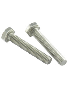 Metalen schroeven zeskantkop TH RVS A2 M12X40 volledige...