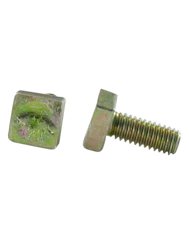 1 x Metalen schroeven vierkante kop 4X10 Wit...