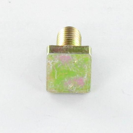 1 x Metalen schroeven vierkante kop 4X10 Wit verzinkt staal kop 2.80 MAX