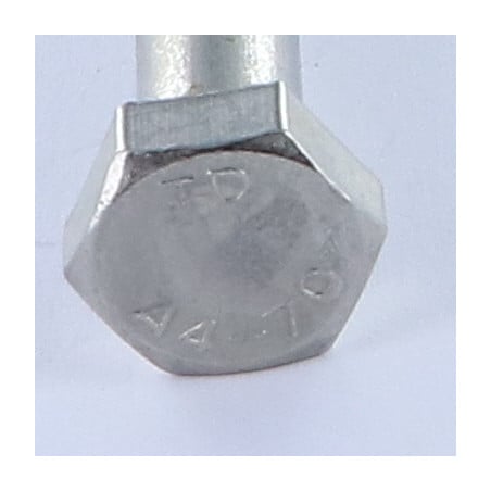 1 x Gedeeltelijke schroefdraad van het bout zeskantkop TH M18X150 A4 RVS