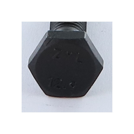 1 x Gedeeltelijke schroefdraad van het bout zeskantkop TH M14X50 Klasse 12.9 Ruw staal