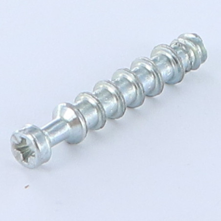 1 x Bout VERBINDING hout 7X39 Wit verzinkt staal