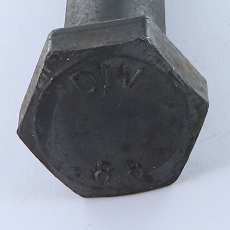 1 x Gedeeltelijke schroefdraad van het bout zeskantkop TH M10X90 Klasse 8.8 Ruw staal