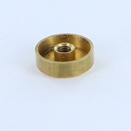 1 x Rozet plat Messing 15 blindtappend M4