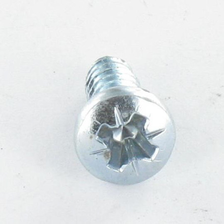 1 x PVC-schroeven bolvormige kopschroef Pozi kartel 4.3X12 Zelfborend Draadstang 30 Wit verzinkt staal