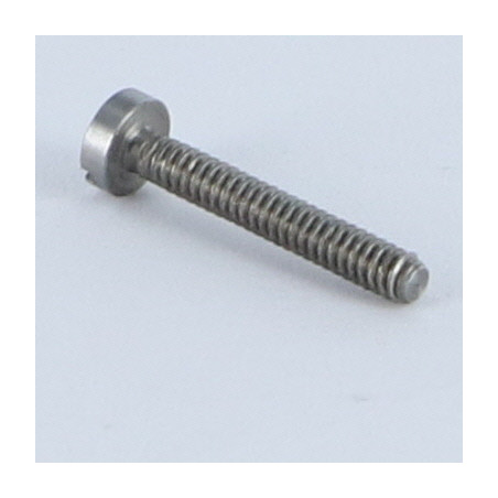 1 x Metalen schroeven cilindrische kop split M1.6X20 Ruw staal microschroeven
