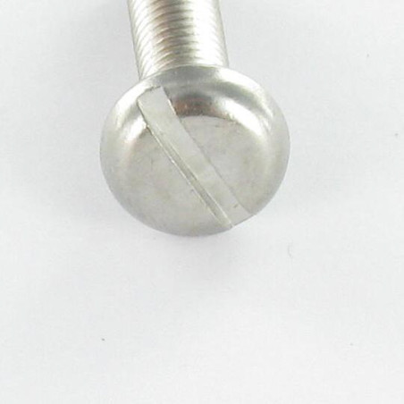 1 x Metalen schroeven Brede bol cilinderkop split M2.5X3.5 Ruw staal microschroeven