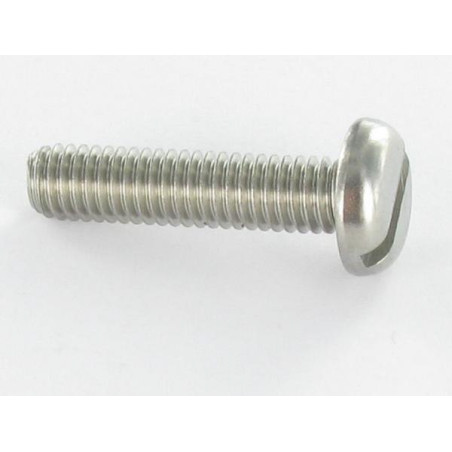 1 x Metalen schroeven Brede bol cilinderkop split M2.5X3.5 Ruw staal microschroeven