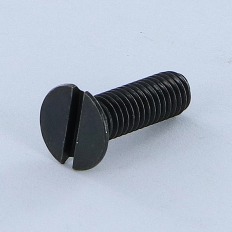 1 x Metalen schroeven gefreesde kop split M4X40 Zwart gegalvaniseerd staal