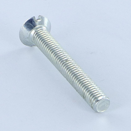 1 x Metalen schroeven gefreesde kop split M2.5X24 Ruw staal microschroeven