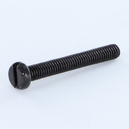 1 x Metalen schroeven cilindrische kop split M3X6 Zwart gegalvaniseerd staal microschroeven