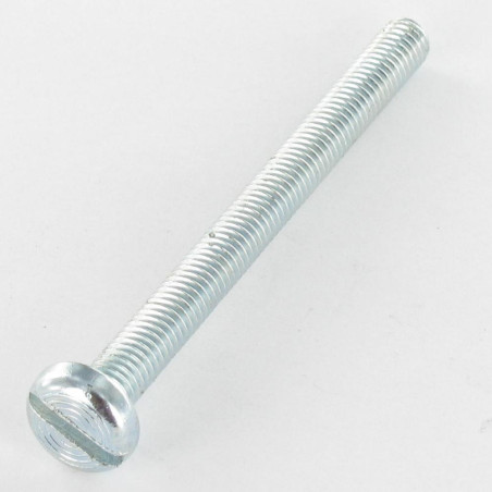 1 x Metalen schroeven Brede bol cilinderkop split M2X5 Wit verzinkt staal microschroeven