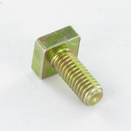 1 x Metalen schroeven vierkante kop 4X10 Wit verzinkt staal