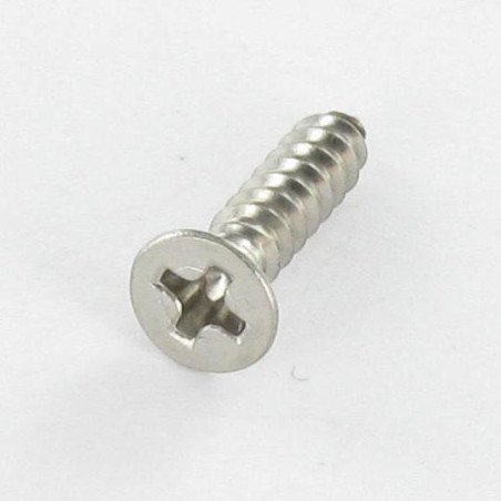 1 x Metaalplaatschroef gefreesde kop phillips 3,5X25 RVS A2 RAL9005 donker zwart