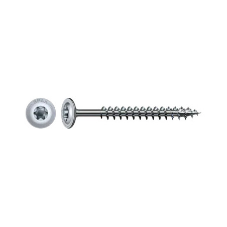 1 x SPAX Houtschroeven schijfkop TORX T50 10X100 bedraad op 80 4CUT WIROX