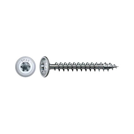 1 x SPAX Houtschroeven schijfkop TORX T30 6X100 bedraad op 61 4CUT WIROX