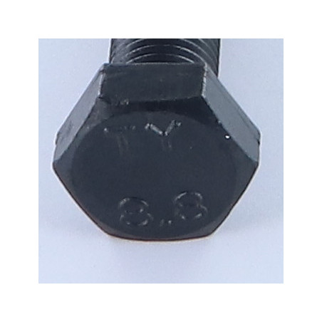 1 x Metalen schroeven zeskantkop TH M14X55 volledige draad Klasse 8.8 steek in orde steek van 150 Ruw staal