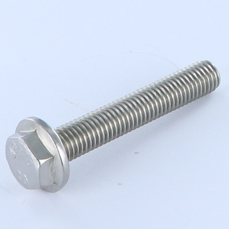 1 x Metalen schroeven zeskantkop TH gladde flens M10X50 RVS A2