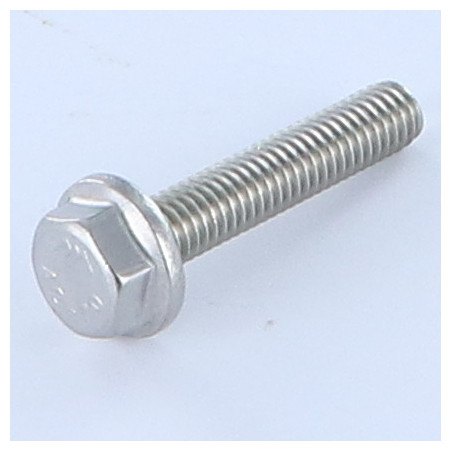 1 x Metalen schroeven zeskantkop TH gladde flens M5X10 RVS A2