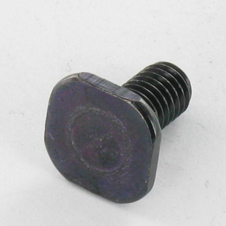 1 x Metalen schroeven vierkante kop M6X12 12x12x2 Zwart gegalvaniseerd staal
