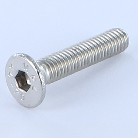 1 x Metalen schroeven FHC verzonken kop met zeskant print sleutel van 3 M5X45 volledige draad A4 RVS
