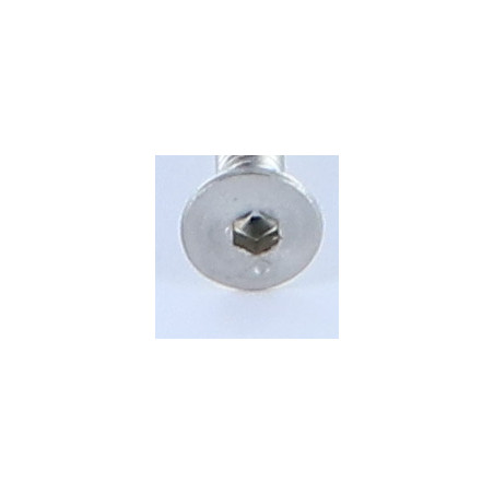 1 x Metalen schroeven FHC verzonken kop met zeskant print sleutel van 2.5 M4X40 volledige draad A4 RVS