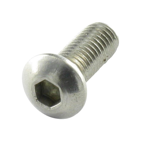 1 x Metalen schroeven Zeshoekig hol M5X16 volledige draad sleutel van 3 A4 RVS