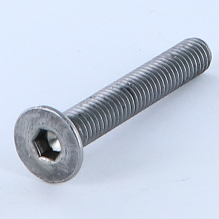 1 x Metalen schroeven FHC verzonken kop met zeskant print M6X40 bedraad op 40 sleutel van 4 Ruw staal