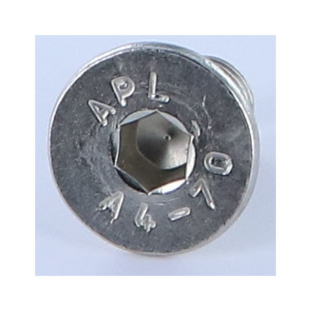 1 x Metalen schroeven FHC verzonken kop met zeskant print sleutel van 8 M12X20 volledige draad A4 RVS