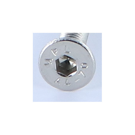 1 x Metalen schroeven FHC verzonken kop met zeskant print sleutel van 5 M8X35 volledige draad A4 RVS