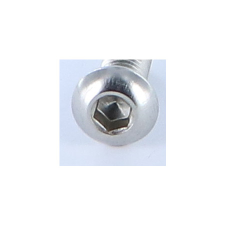 1 x Metalen schroeven Zeshoekig hol M8X20 volledige draad sleutel van 5 A4 RVS