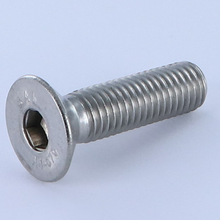 1 x Metalen schroeven FHC verzonken kop met zeskant print sleutel van 8 M12X45 volledige draad A4 RVS