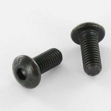 1 x Metalen schroeven Zeshoekig hol M3X12 volledige draad klasse 10.9 sleutel van 2 Ruw staal microschroeven