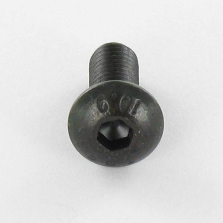 1 x Metalen schroeven Zeshoekig hol M8X25 volledige draad klasse 10.9 sleutel van 5 Ruw staal