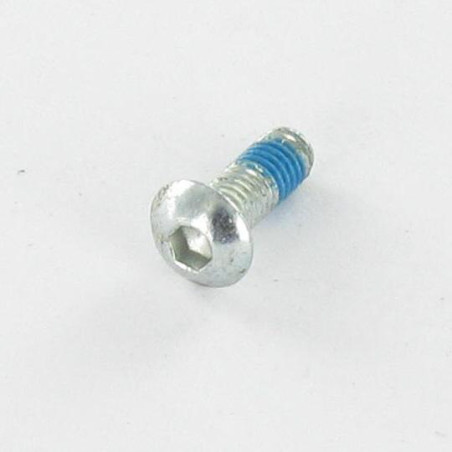 1 x Metalen schroeven Zeshoekig hol M6X16 volledige draad klasse 10.9 sleutel van 4 HC4 Wit verzinkt staal Remdraad JIJ