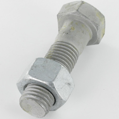 50 x Bout (verkocht met moer) zeskantkop TH M12X120 Klasse 8.8 SB hoge corrosiebestendigheid Thermisch verzinkt staal