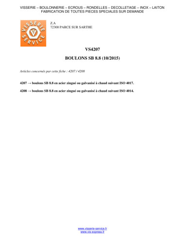 50 x Bout (verkocht met moer) zeskantkop TH...